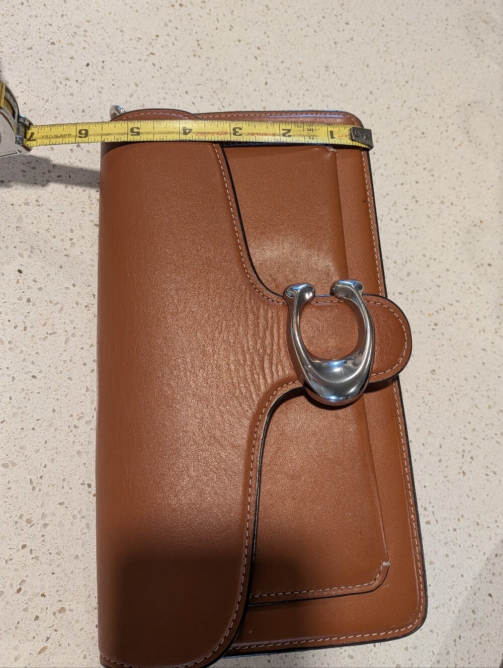 Coach Tabby Shoulder Bag in Saddle Brown - Picture 10 of 15